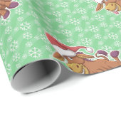 Papier Cadeau Christmas Donkey (Coin rond)