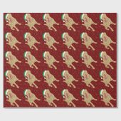Papier Cadeau Christmas Dudley Labrador (Plat)