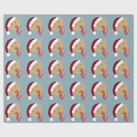 Papier Cadeau Christmas Dudley Labrador (Plat)
