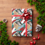 Papier Cadeau Christmas Dudley Labrador et Bernese Mountain Dog<br><div class="desc">Dudley Labrador Christmas</div>