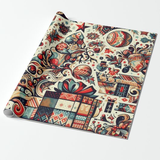 Papier Cadeau Christmas Elegance n29 (Déroulé)