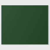 Papier Cadeau Christmas emerald green solid stylish rustic (Plat)