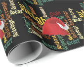 Papier Cadeau Christmas empoisonne Have a Nice Day & a Better Ni (Coin rond)