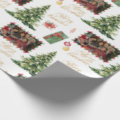 Papier Cadeau Christmas Family Frame Wrapping Paper (Coin)