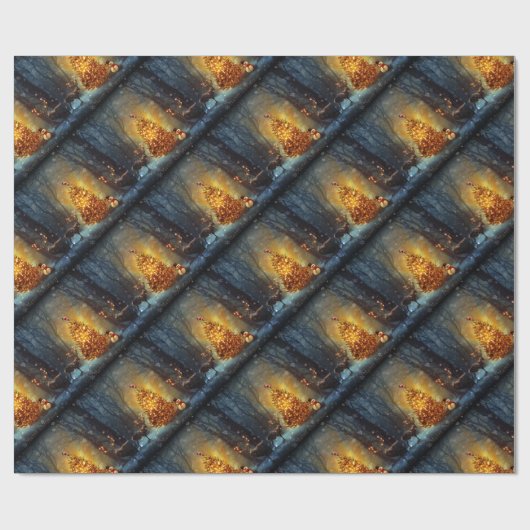 Papier Cadeau Christmas Forest. (Plat)