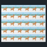 Papier Cadeau Christmas Fox Red Labrador Santa Hat<br><div class="desc">Christmas Fox Red Labrador Santa Hat Wrapping Papier pour l'idée cadeau des amoureux de les chiens. Unique et drôle Labrador Retriever Art créé par Naomi Ochiai du Japon. Belle Fox Red Labrador Silhouette design dans le champ de neige.</div>