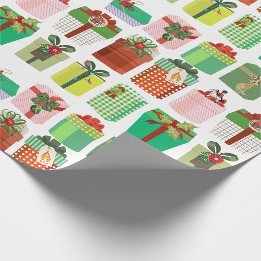 Papier Cadeau Christmas Gift Parcels Presents Pattern (Coin)