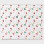 Papier Cadeau Christmas Gift Wrap with Colorful Garlands (Plat)
