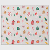 Papier Cadeau Christmas Gift Wrapping Paper (Plat)