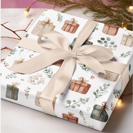 Papier Cadeau Christmas Gifts Wrapping Paper