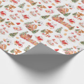 Papier Cadeau Christmas Gingerbread Red (Coin)