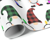 Papier Cadeau Christmas Gnome (Coin rond)