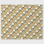 Papier Cadeau Christmas Gnomes (Plat)