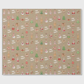 Papier Cadeau Christmas Goose Merry Goosman (Plat)