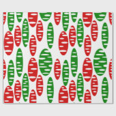 Papier Cadeau Christmas Holey Ovals (Plat)