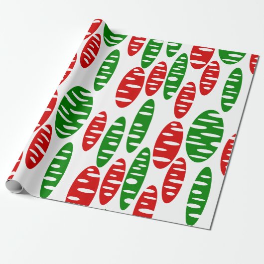 Papier Cadeau Christmas Holey Ovals (Déroulé)