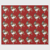 Papier Cadeau Christmas Holiday English Bulldog (Plat)