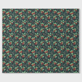 Papier Cadeau Christmas Holly Berry Motif (Plat)