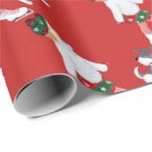 Papier Cadeau christmas-ice-skating (Coin rond)