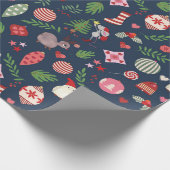 Papier Cadeau Christmas Icons Wrapping Paper  (Coin)