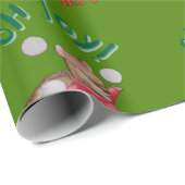 Papier Cadeau Christmas Joy Wrapping Paper (Coin rond)