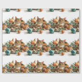 Papier Cadeau Christmas Kittens (Plat)