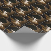 Papier Cadeau Christmas Lamb In a Manger With Lion Shadow (Coin)