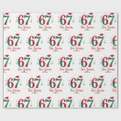 Papier Cadeau Christmas Meme Six Seven 67 6 7 Holiday (Plat)