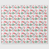 Papier Cadeau Christmas Merry And Bright Colorful Retro Holiday (Plat)