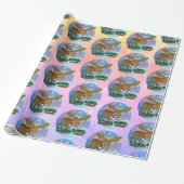 Papier Cadeau Christmas Moose smaller print Wrapping Paper (Déroulé)