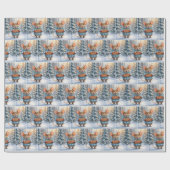 Papier Cadeau Christmas Mouse In Winter Forest (Plat)