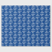 Papier Cadeau Christmas NICE NAUGHTY Texte Sur Rouge (Plat)