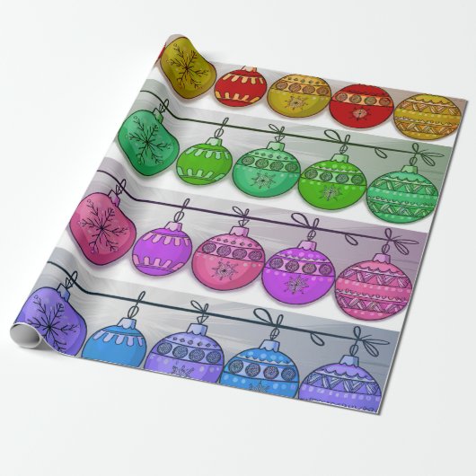 Papier Cadeau Christmas ornament (Déroulé)