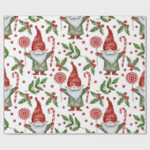 Papier Cadeau Christmas Pattern Illustration (Plat)