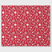 Papier Cadeau Christmas Peppermint | Candy Swirl Holiday Pattern (Plat)