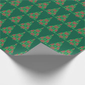 Papier Cadeau Christmas pixelated tree wrapping paper (Coin)