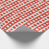 Papier Cadeau Christmas Red and White Polka Dots (Coin)