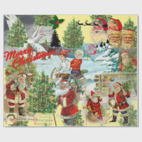CHRISTMAS Santa Claus COLLAGE