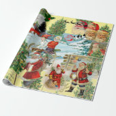 Papier Cadeau CHRISTMAS Santa Claus COLLAGE (Déroulé)