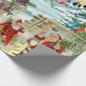 Papier Cadeau CHRISTMAS Santa Claus COLLAGE (Coin)