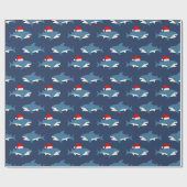 Papier Cadeau Christmas Shark (Plat)