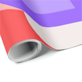 Papier Cadeau Christmas Skiing Emoji (Coin rond)