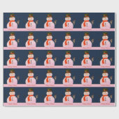 Papier Cadeau Christmas Snowman (Plat)