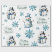 Papier Cadeau Christmas Snowman (Plat)
