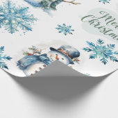 Papier Cadeau Christmas Snowman (Coin)