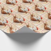 Papier Cadeau Christmas Snowman In a Chocolate Martini (Coin)