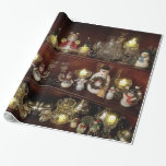 Papier Cadeau Christmas Snowman Style Vintage Photo de vacances<br><div class="desc">Ce papier d'emballage unique a été créé à partir d'une photo que j'ai prise de bonhomme de neige dans mon armoire de porcelaine. Ce papier artisanal ou cadeau est parfait pour tous ceux qui aiment les bonhommes de neige.</div>