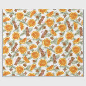 Papier Cadeau Christmas Spice and Citrus Orange Slices (Plat)