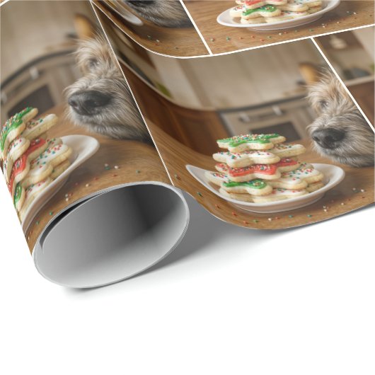 Papier Cadeau Christmas Sugar Cookies With Dog's Nose (Coin rond)
