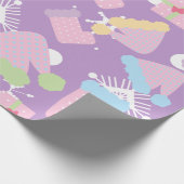 Papier Cadeau Christmas Things Pastel Purple Motif (Coin)